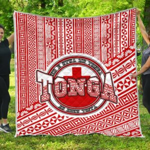 Tonga Red Premium Quilt A0  Quilt